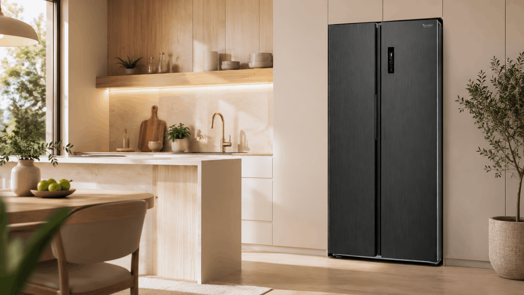 Réfrigérateur Side By Side CONDOR CRS81NDX 640 Litres Nofrost - Dark Inox